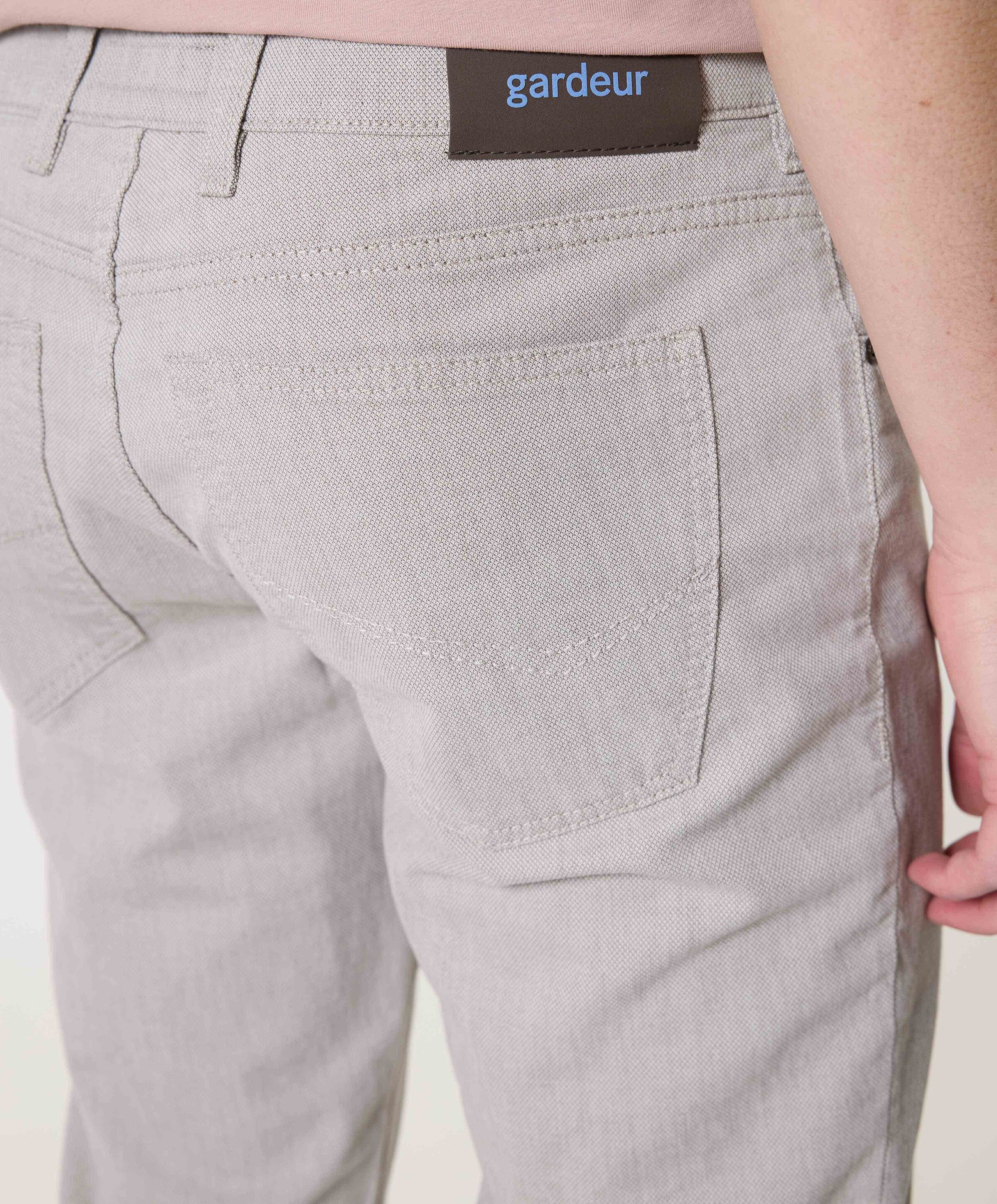 Gardeur 5-Pocket Modern Fit heren broek grijs