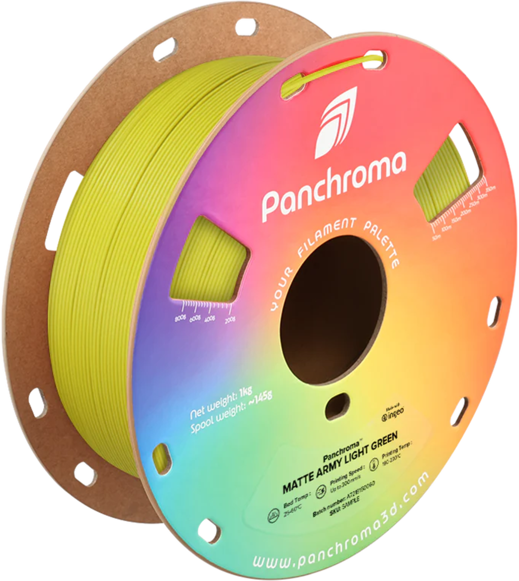 Polymaker  Panchroma™ PLA Matte Army Light Green, 1,75 mm / 1000 g    Matte Eleganz in Army Light Green