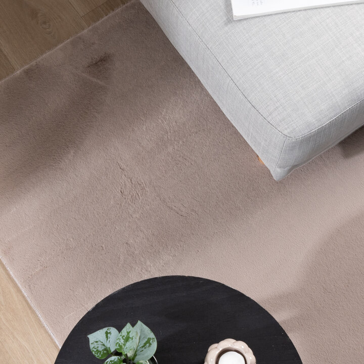 Zacht laagpolig vloerkleed - Cozy Taupe