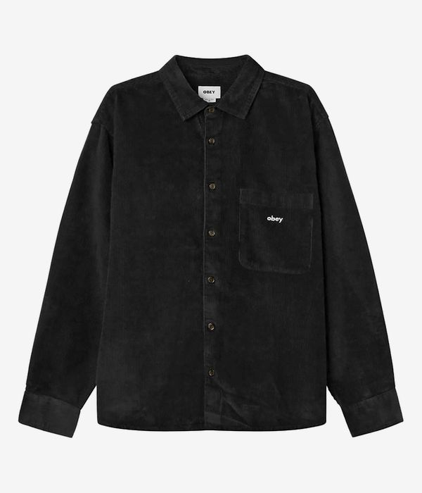 Obey Bigwig Dean Denim Hemd (faded black)
