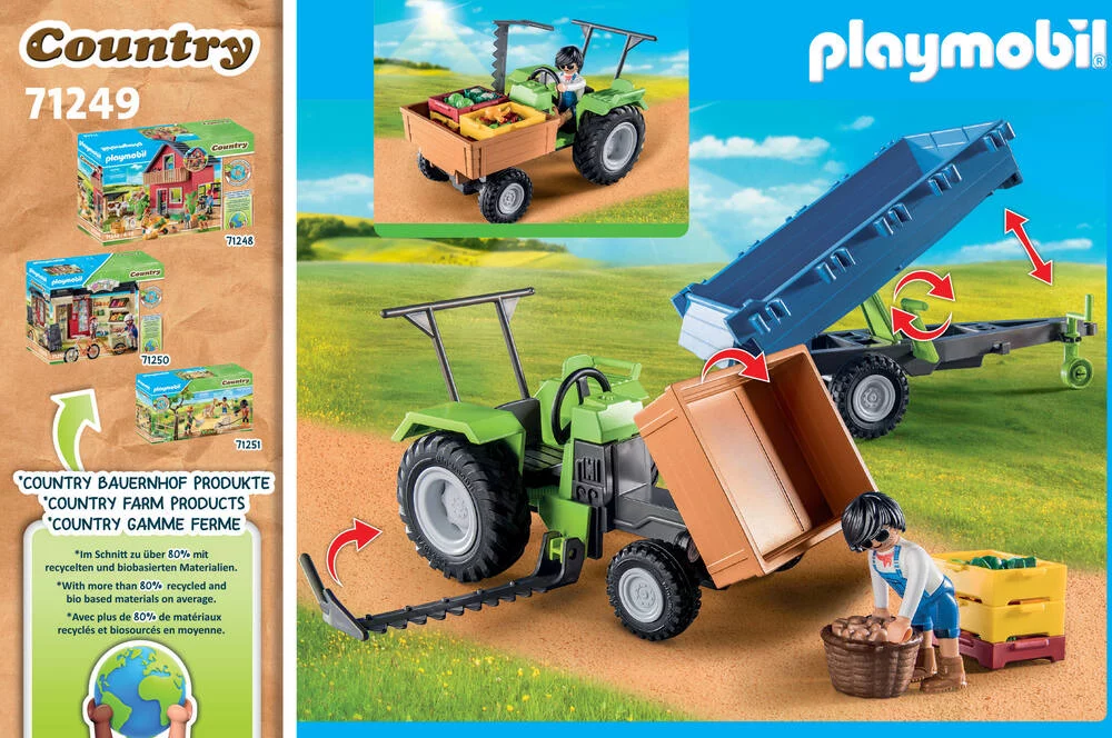TRACTEUR AVEC REMORQUE - 71249