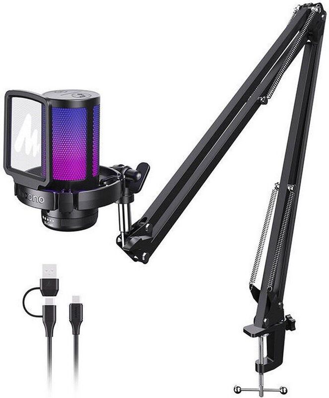 Maono - DGM20 S - Gaming Microfoon - Zwart - Met Ruisonderdrukking