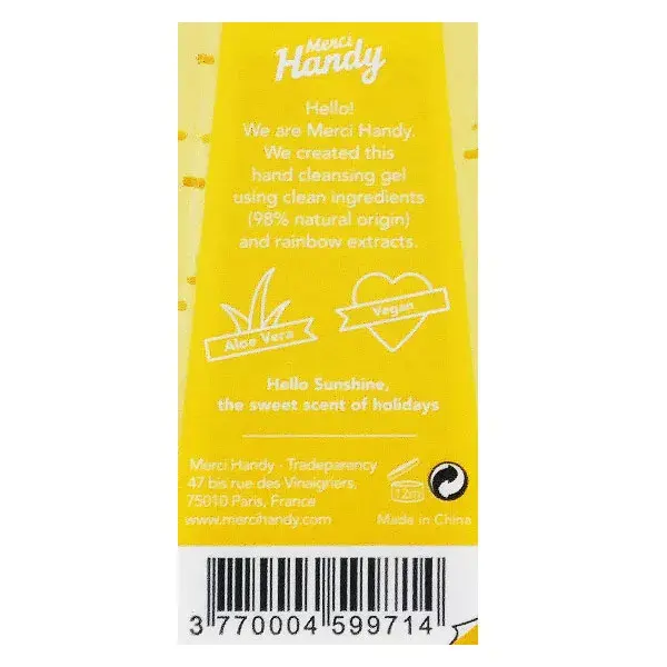 Gel de limpeza para mãos Merci Handy Hands Hello Sunshine 30ml