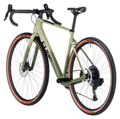 Gravel Bike Cube Nuroad C:62 SLX Sram GX Eagle AXS/Rival eTap AXS 12V 700 mm Vert Olive