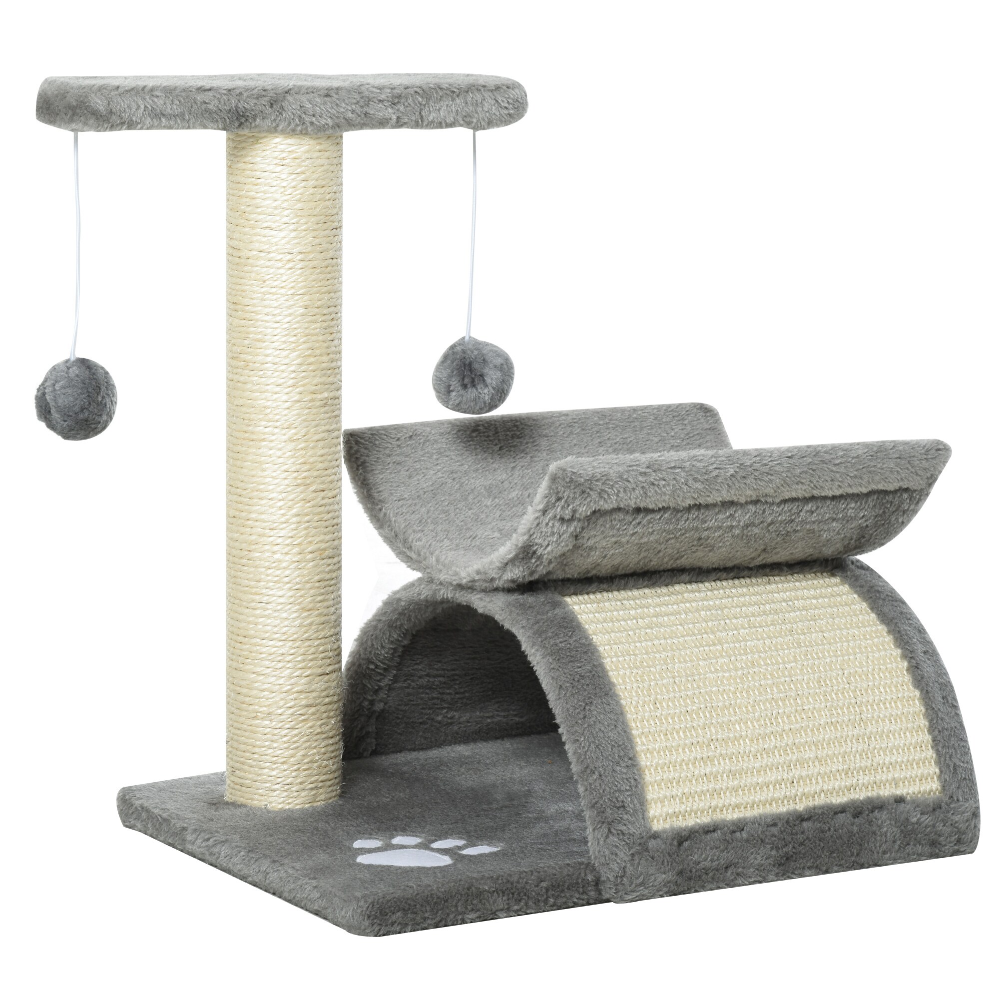 PawHut Katzenkratzbaum mit Ball 40 x 30 x 43 cm (LxBxH)