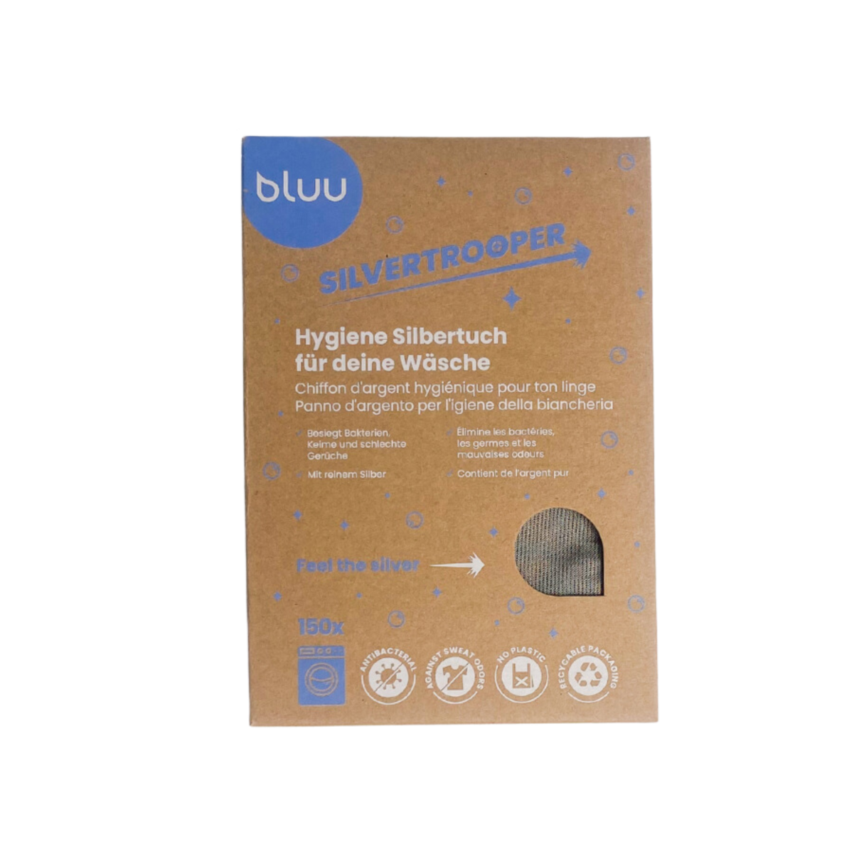 BLUU Silvertrooper Hygiene Silbertuch<br>1 Stück, (n)