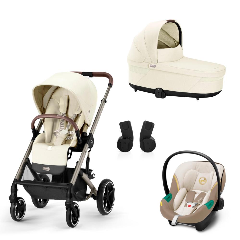 Carrinho de Bebê Cybex Balios S 4 em 1 Bege Claro