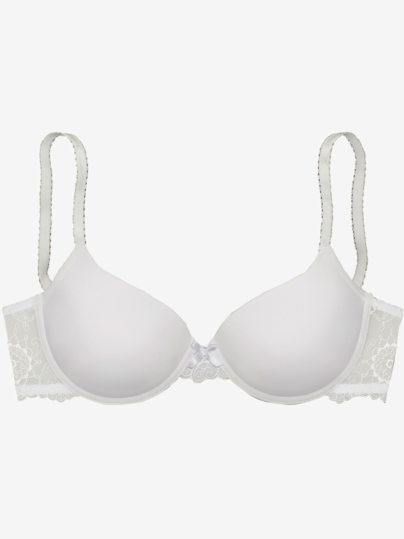 Soutien-gorge à coques féminin avec dentelle latérale