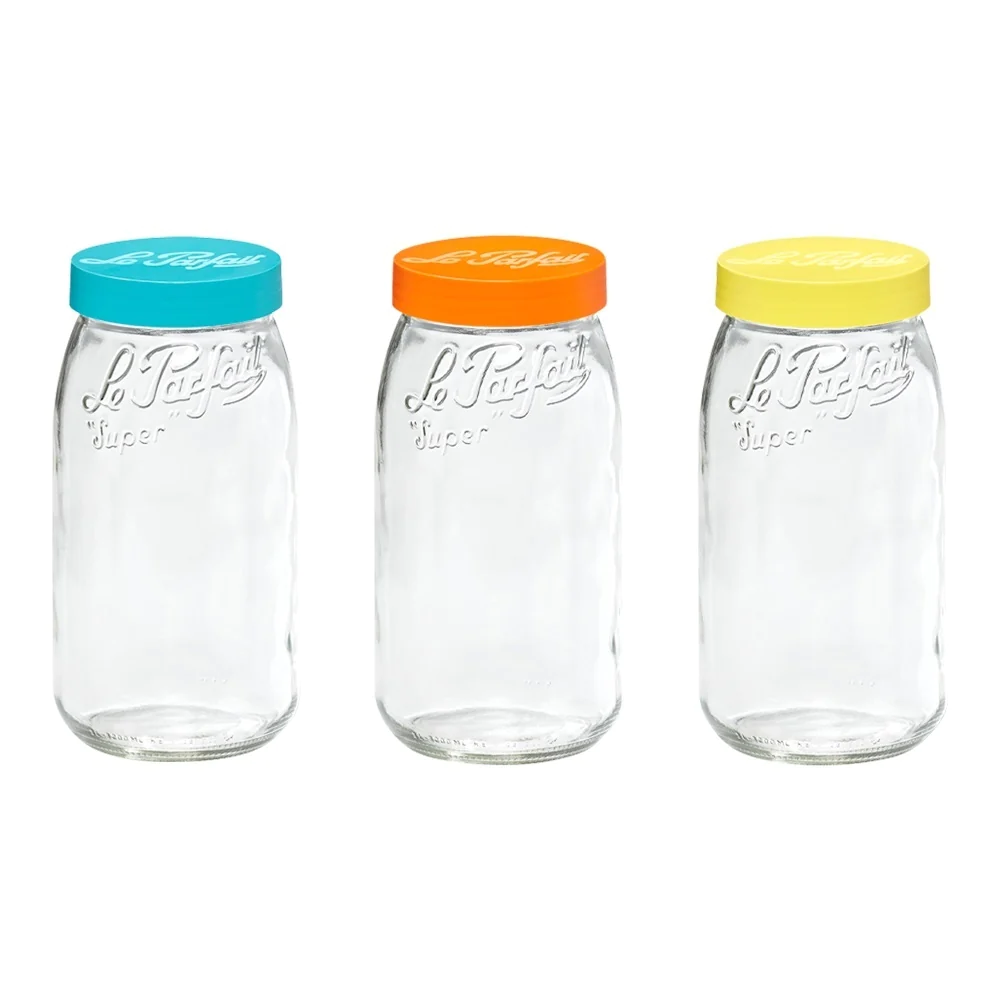 Bocal à vis Colors de 3 L (lot de 3) Le Parfait