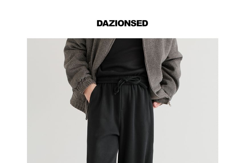DAZO Studios - Hoge taille effen rechte joggingbroek