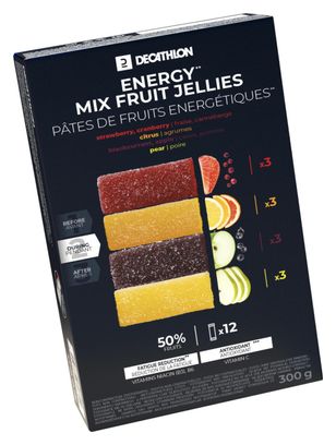 Pâtes de fruits énergétiques Decathlon Nutrition Mix Fruits Jellies - 12x25g