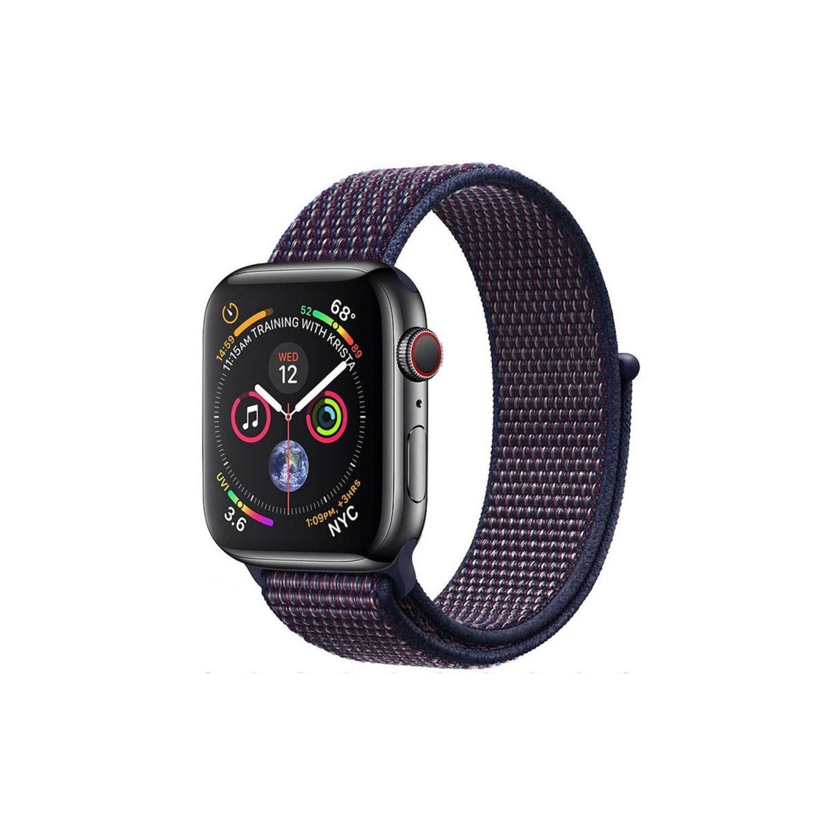 Apple Watch 4 (44mm) Nylon armbånd - Indigo