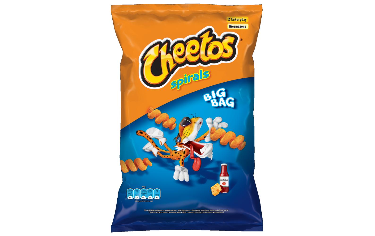 Spirals 80 gMais-Snack mit Käse- und Ketchupgeschmack