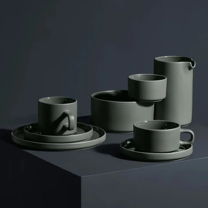 Blomus - Pilar Dessertteller, Ø 20 cm, agave green (2er-Set)