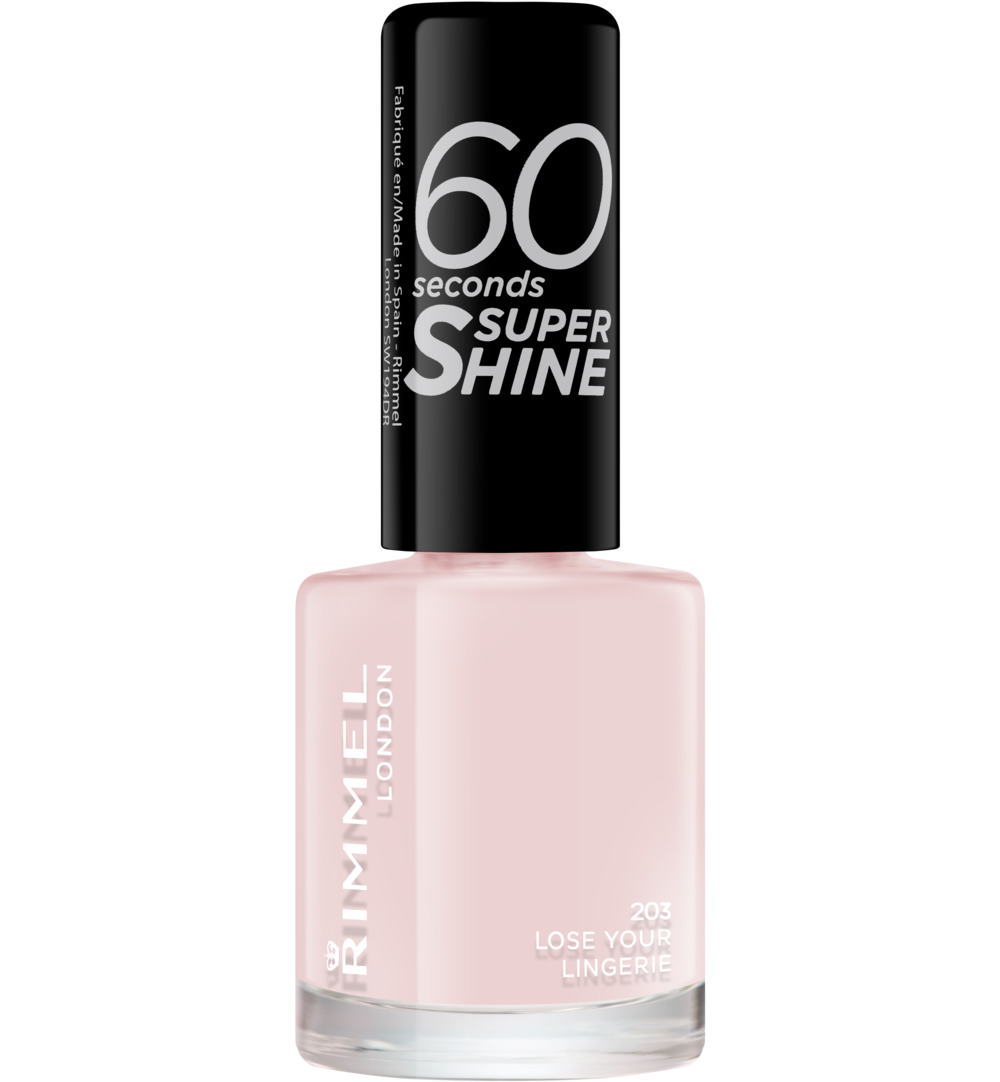 Rimmel London 60sec Supershine nagellak : 203 – Lose Your Lingerie (1 stuk)