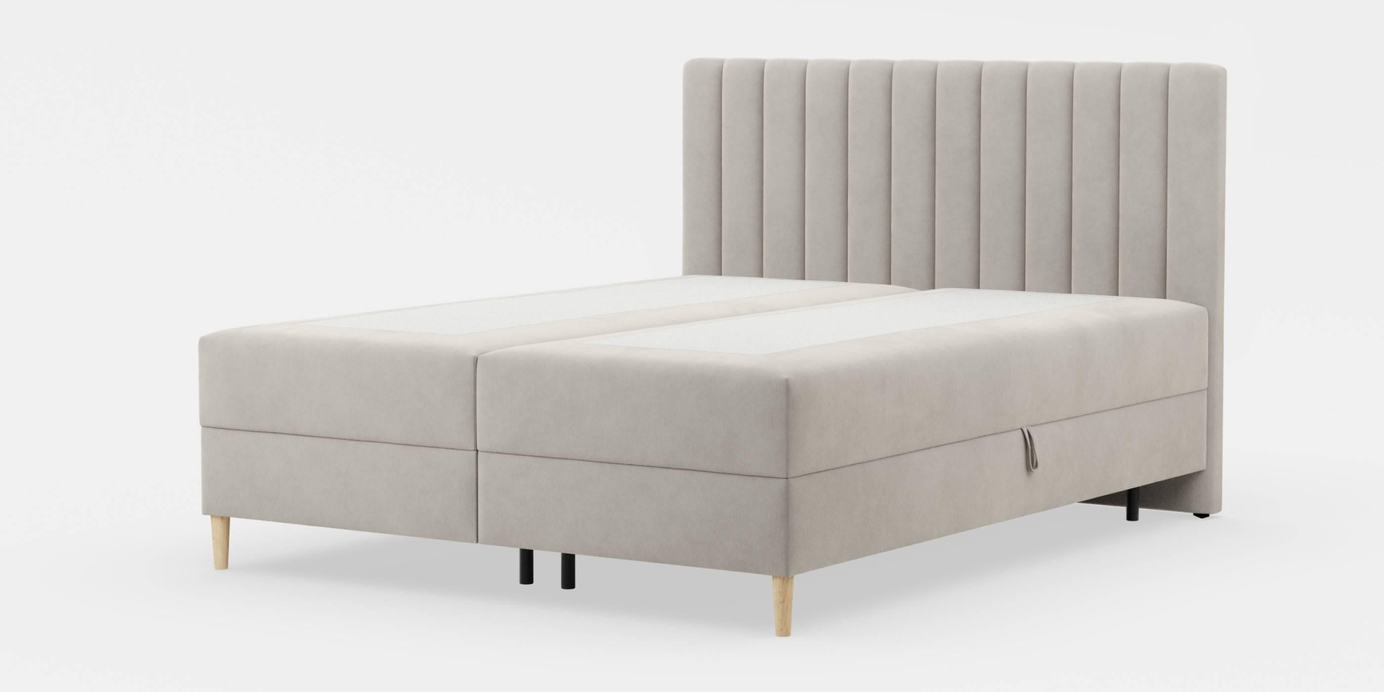 by fonQ Pazara Boxspring met Opbergruimte 160 x 200 cm - Beige / Naturel