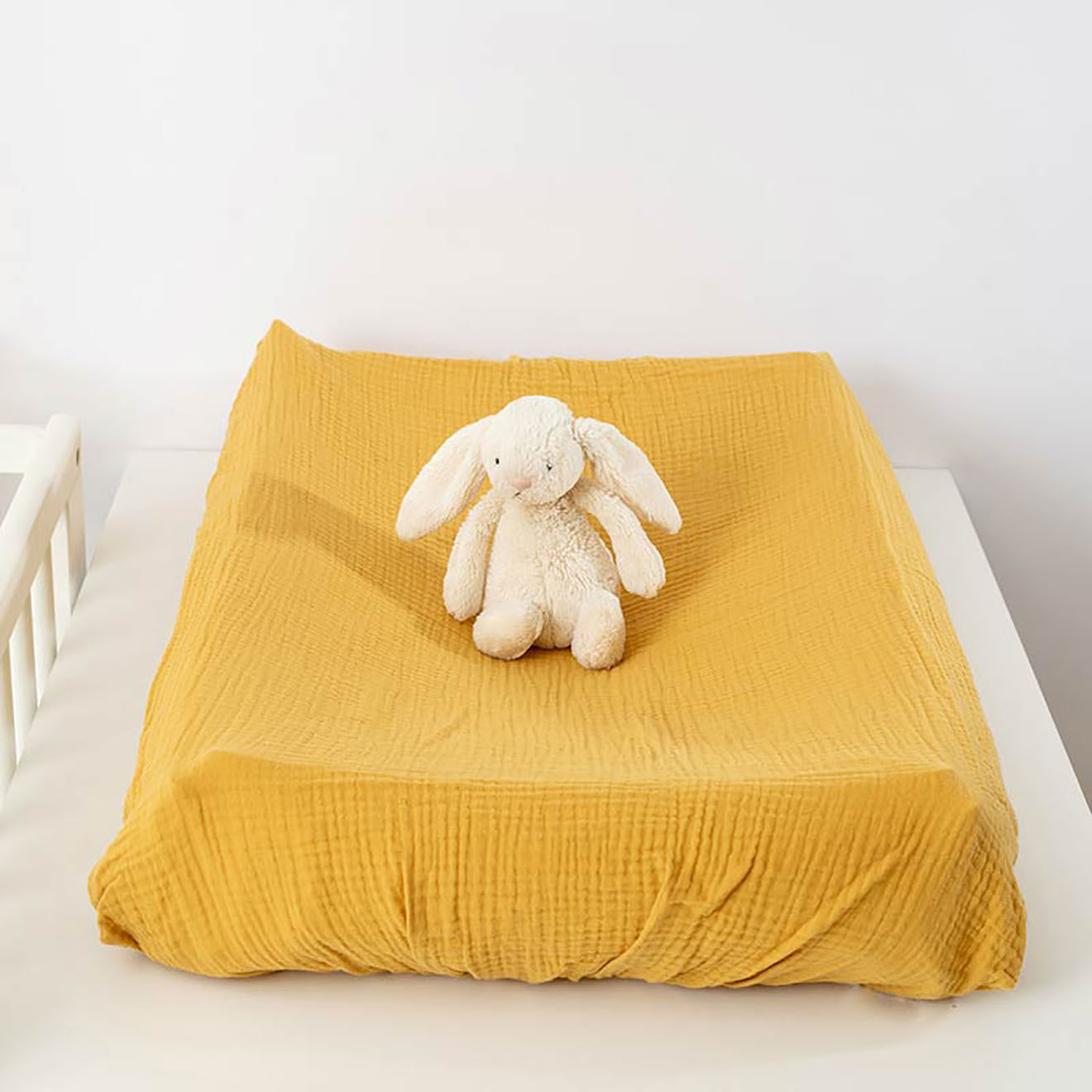 Papate Housse de Matelas à Langer en Coton Bio honey - 50x70 cm