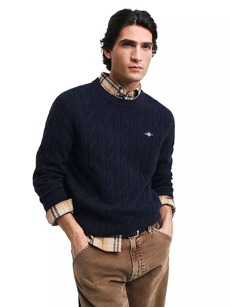 GANT Pullover  dunkelblau