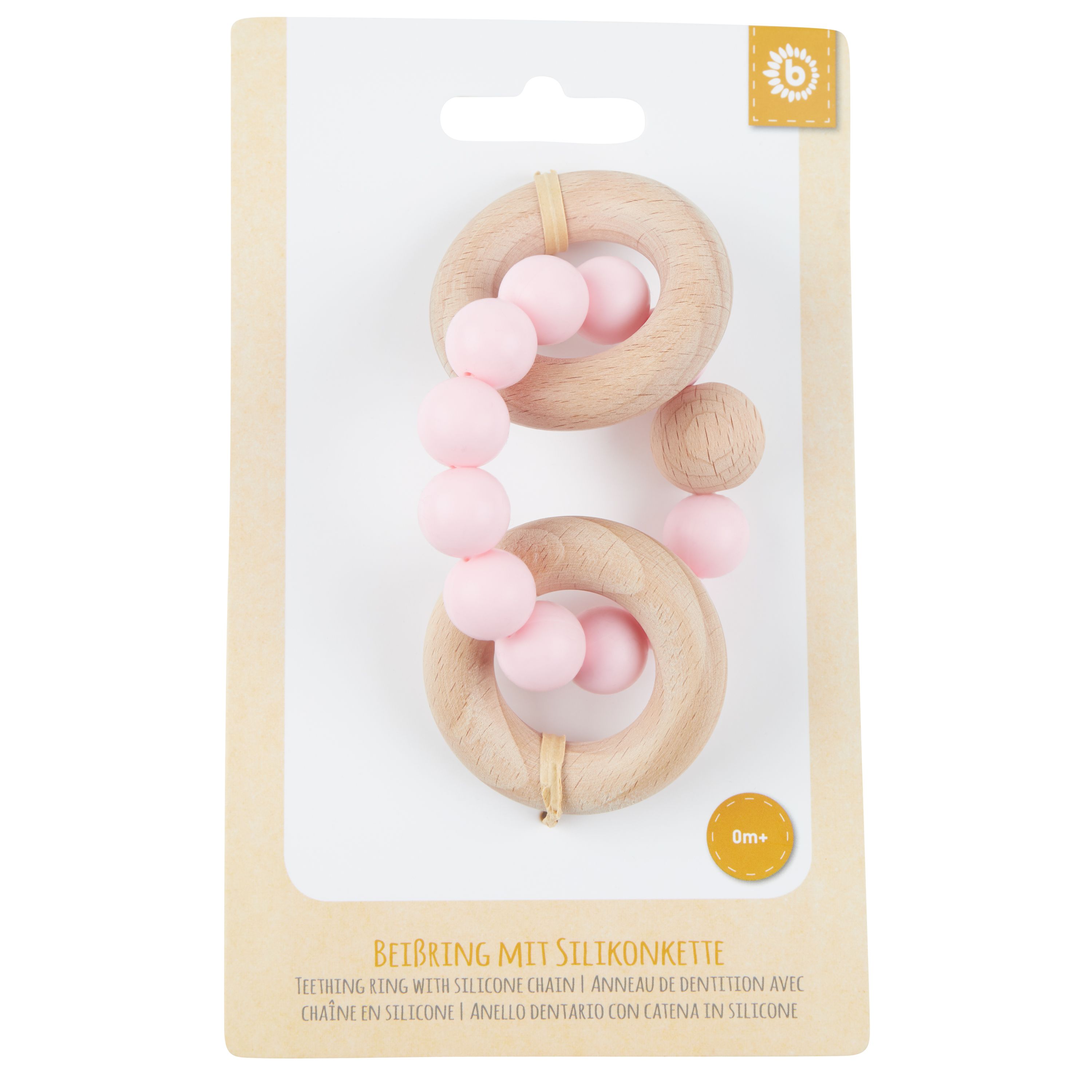 Beißring mit Silikonkette
