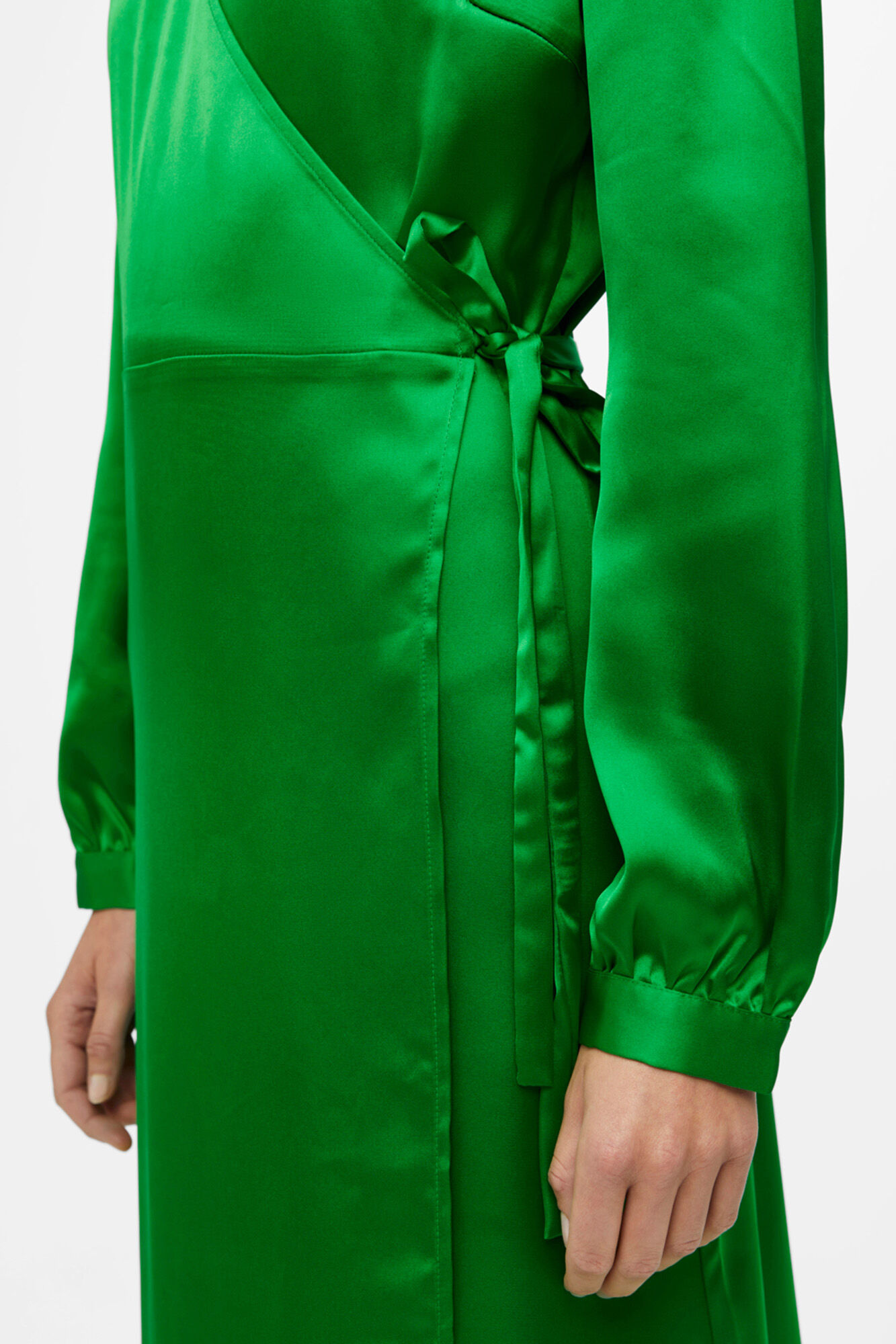 Vestido longo envelope - Verde