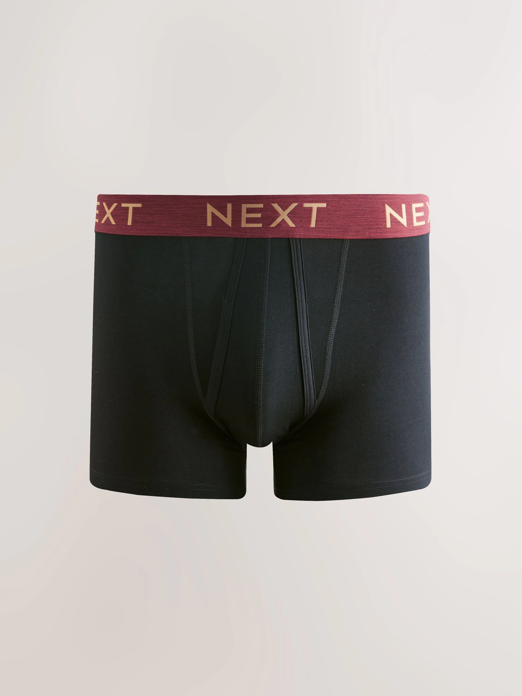 Zwart met luxe gemêleerde tailleband - Standaard - 10 Boxershorts zonder plooi