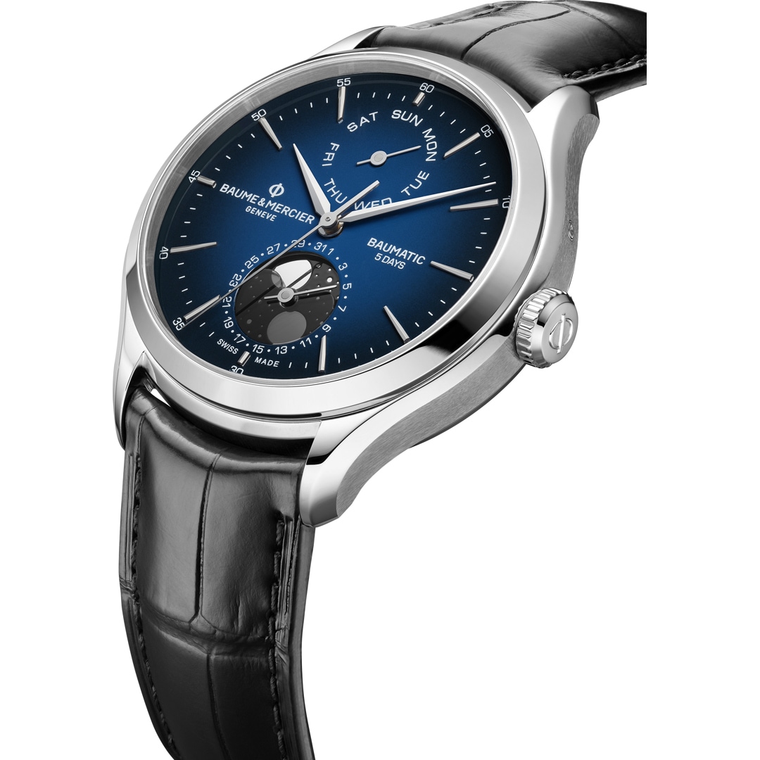 Baume et Mercier Clifton Baumatic 10593 Day Date Mondphase