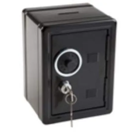 Idena Spartresor Geldkassette Spardose/büchse / Größe: 12x10,5x16cm / Farbe: schwarz