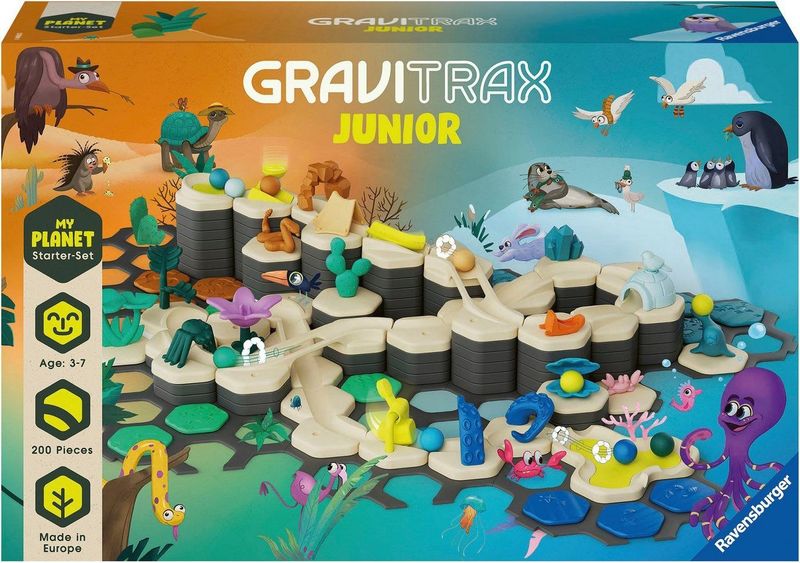 GraviTrax Junior Starter-Set XXL My World - Knikkerbaan - Interactief Kogelbaansysteem voor Kinderen