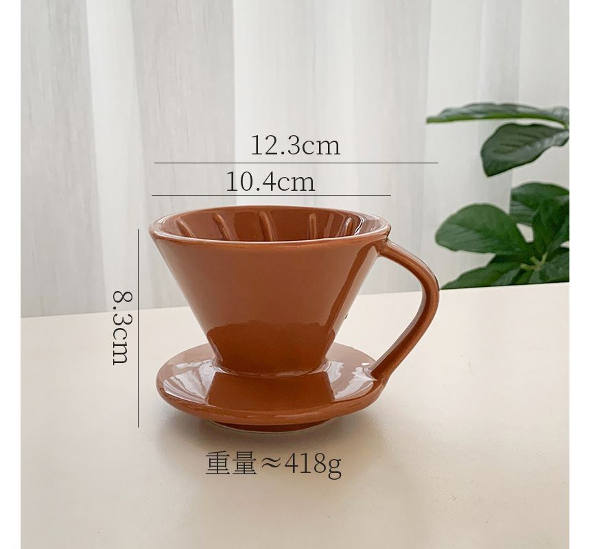 Hashi - Keramische koffielepel / kan / warmer / drinkbeker / set