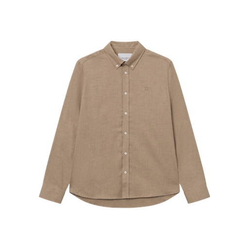 Les Deux Desert Reg Skjorte, Light Desert Sand Melange, XXL