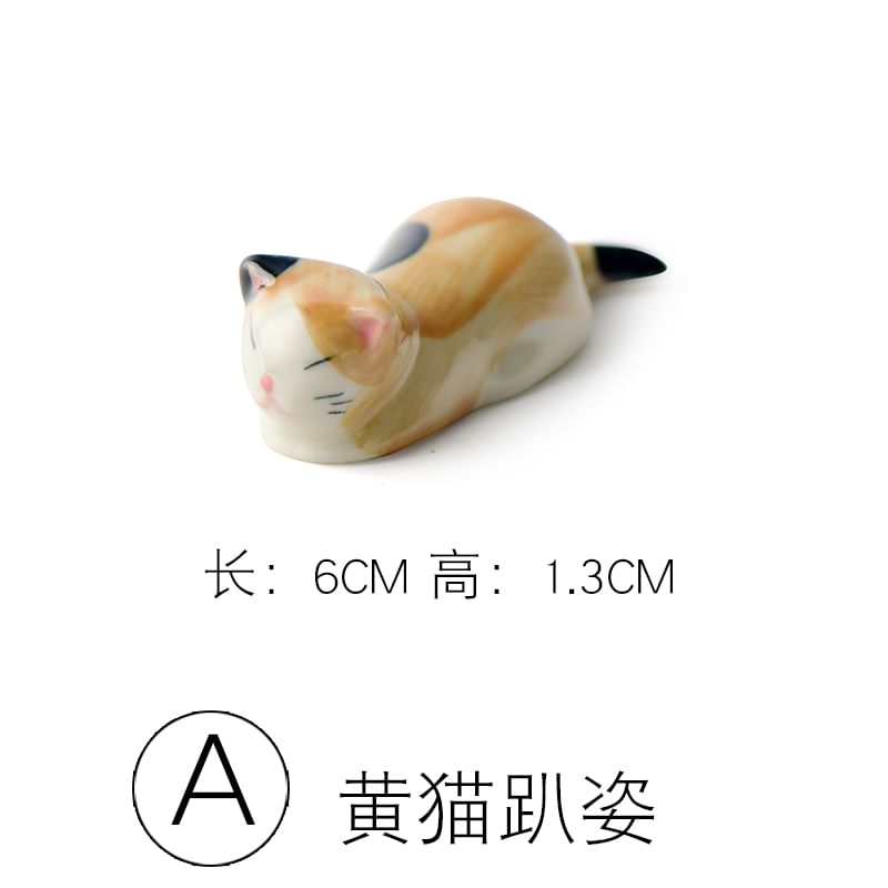 Koringa - Keramische eetstokjeshouder in de vorm van een kat (verschillende ontwerpen)