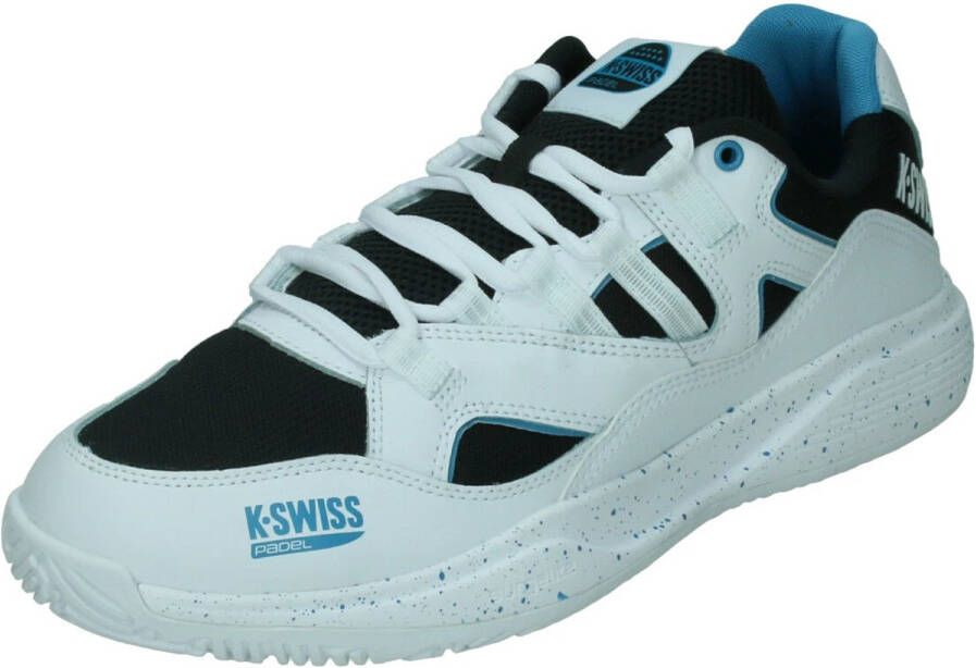 K-Swiss Tura Team Padel padelschoenen wit zwart blauw