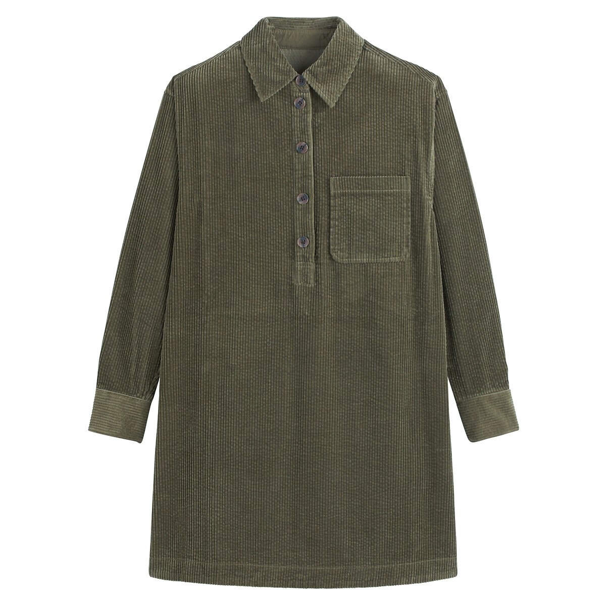COLEÇÕES LA REDOUTE<br>Vestido curto em geribd fluweel, Assinatura ALBANE