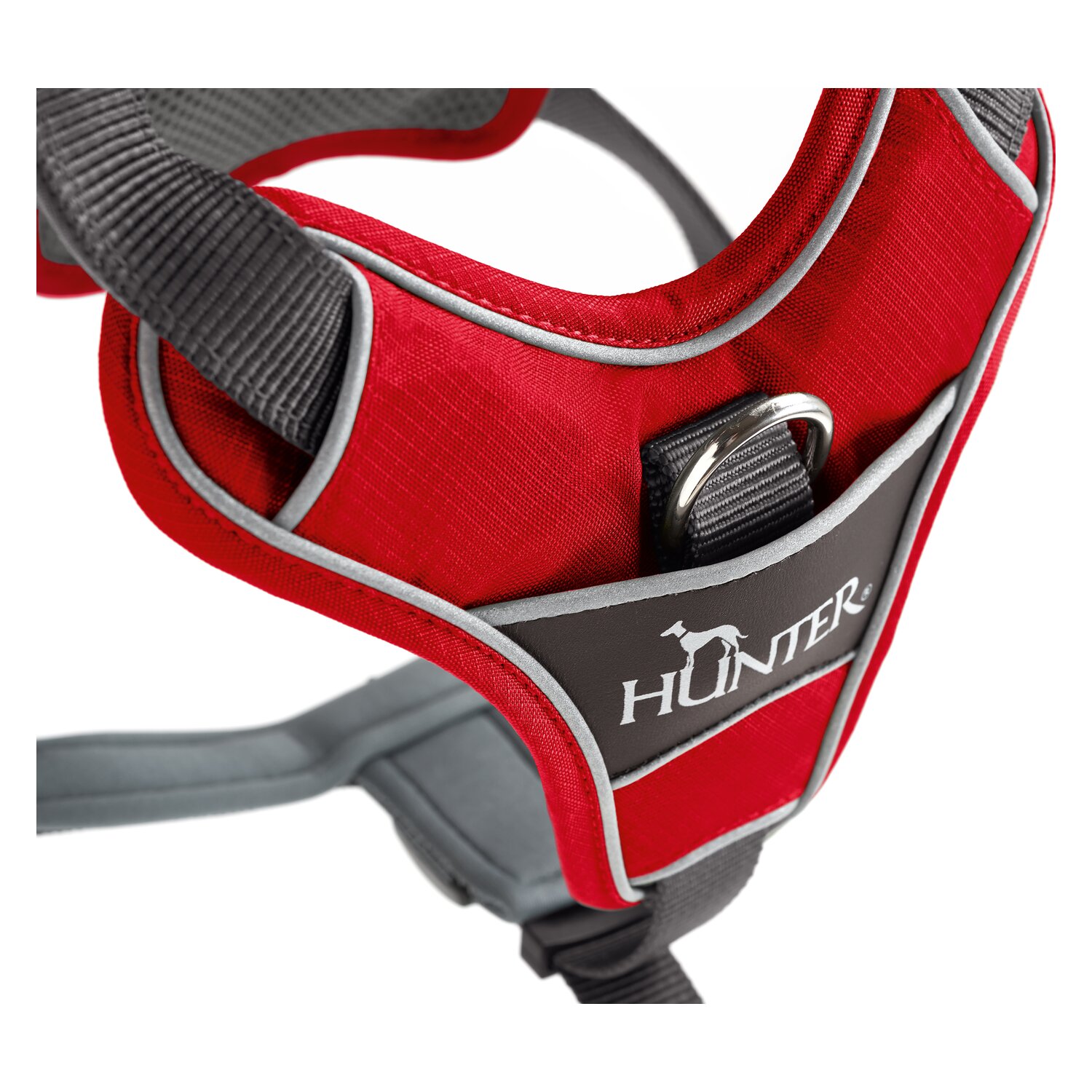 HUNTER Geschirr Divo - rot/grau