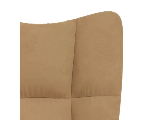 Chaise à bascule Marron Velours