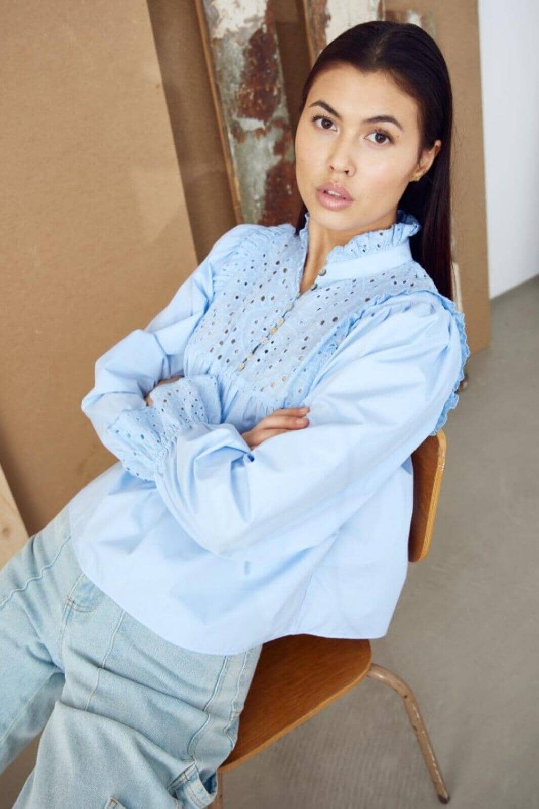 Noella Jaelynn Blouse 016 light blue