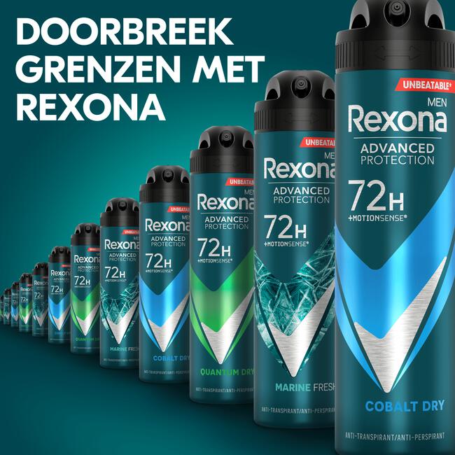 Rexona Deodorant Spray 72h Dry Cobalt 2x150ml