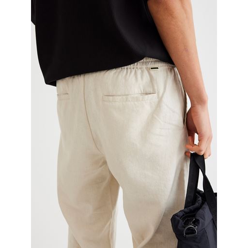 Woodbird Eik Linen Bukser, Sand, L