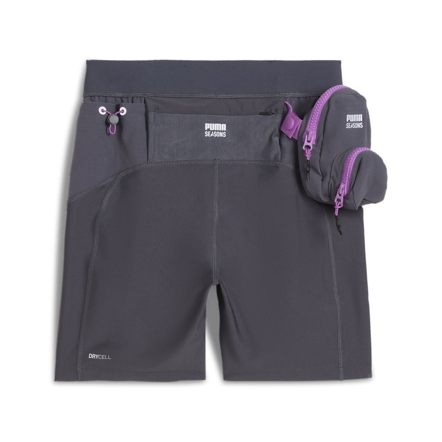 W SEASONS Trail RUN SHORT TIGHT Galactic Gray