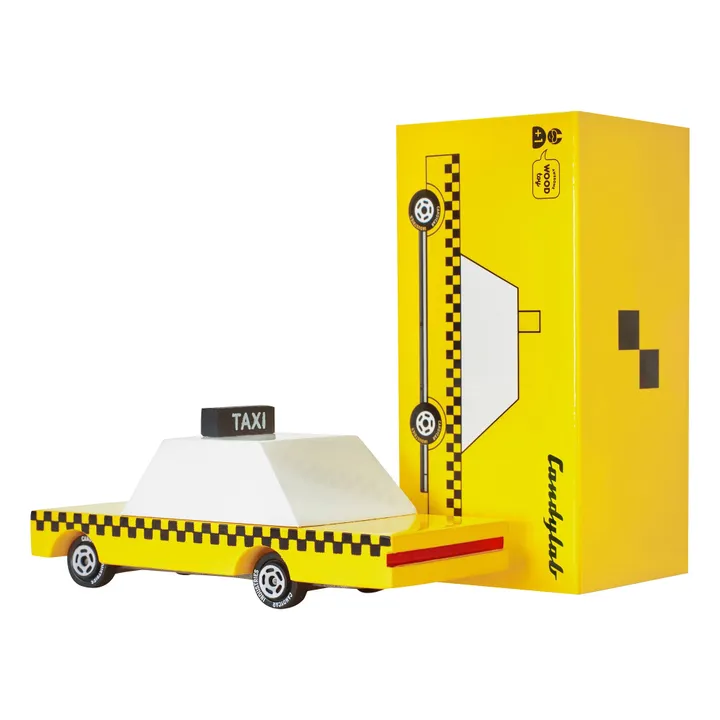 Candylab Taxi en bois | Jaune