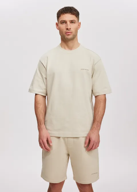 Oversized t-shirt block off-white (ECRU)
