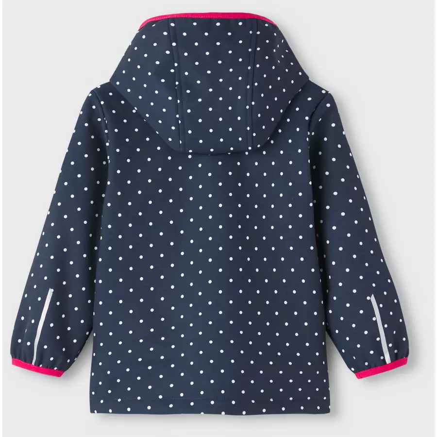 name it Softshelljacke Nmfmalta Dot Dark Sapphire
