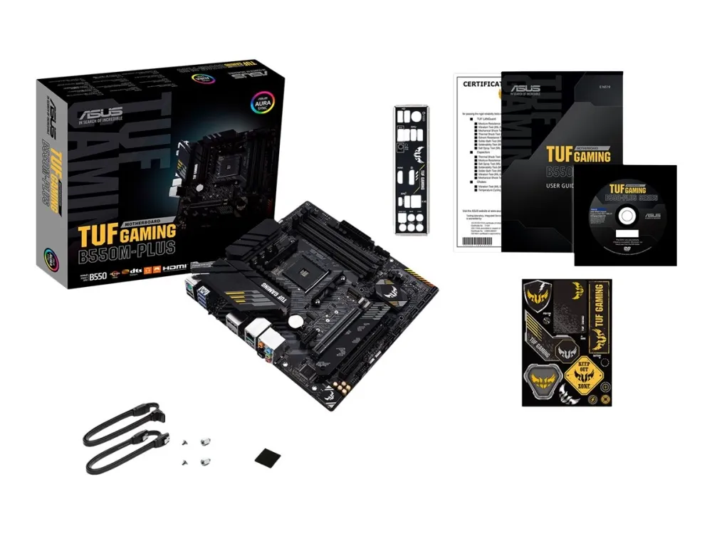 [OUTLET] - ASUS TUF GAMING B550M-PLUS - Bundkort - micro ATX - Socket AM4 - AMD B550 Chipset - USB-C Gen2, USB 3.2 Gen 1, USB 3.2 Gen 2 - 2.5 Gigabit LAN - onboard grafik (CPU påkrævet) - HD Audio (8-kanaler)