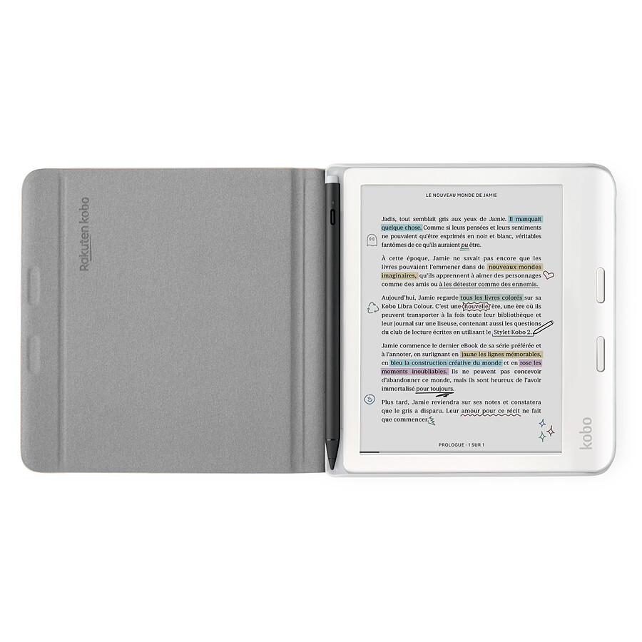 Kobo Libra Colour Notebook SleepCover Beige