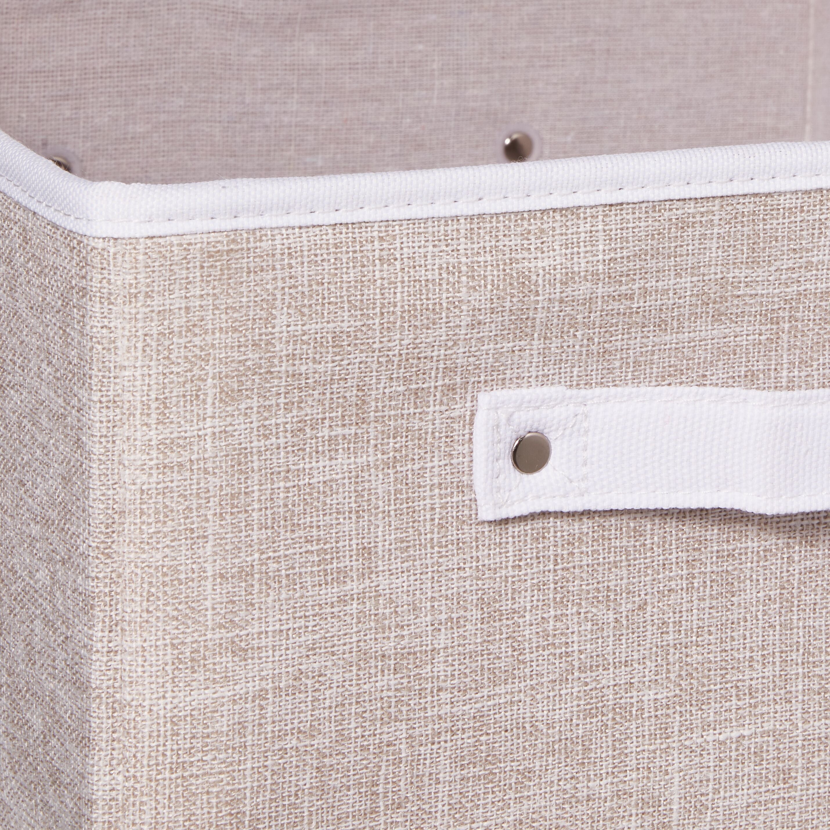 BIANCA Aufbewahrungsbox - Beige / B: 31.0 cm x T: 31.0 cm x H: 15.0 cm