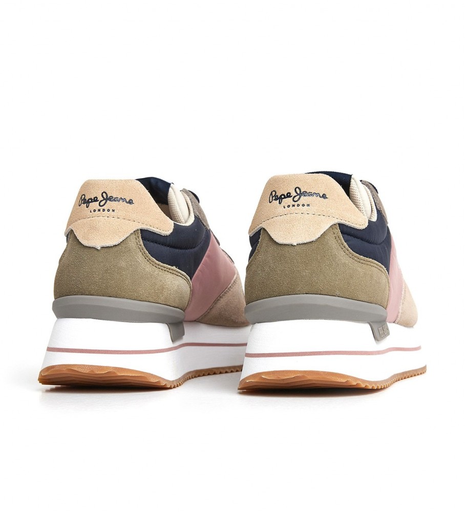 Tênis Pepe Jeans Brown Rusper Queen em couro
