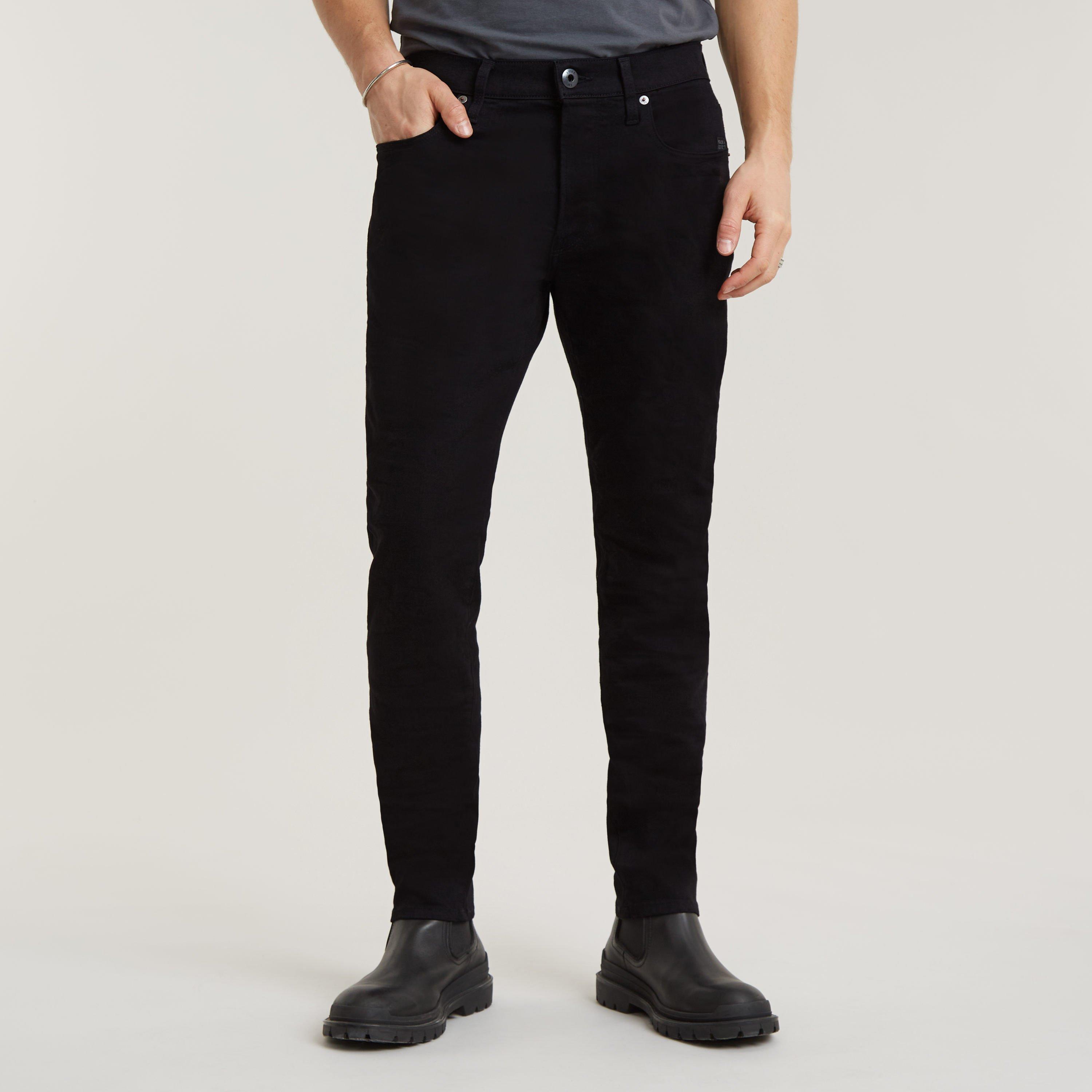 G Star Extra Slim Fit Jeans in Blue Black Stretch Denim