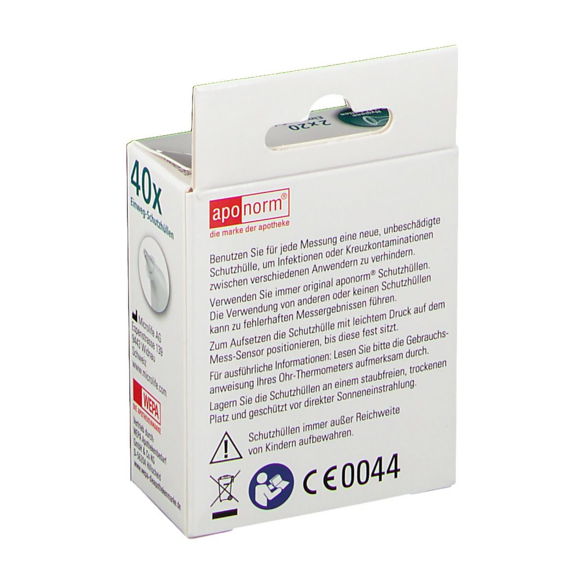 aponorm® Ohrthermometer Comfort  Schutzhüllen