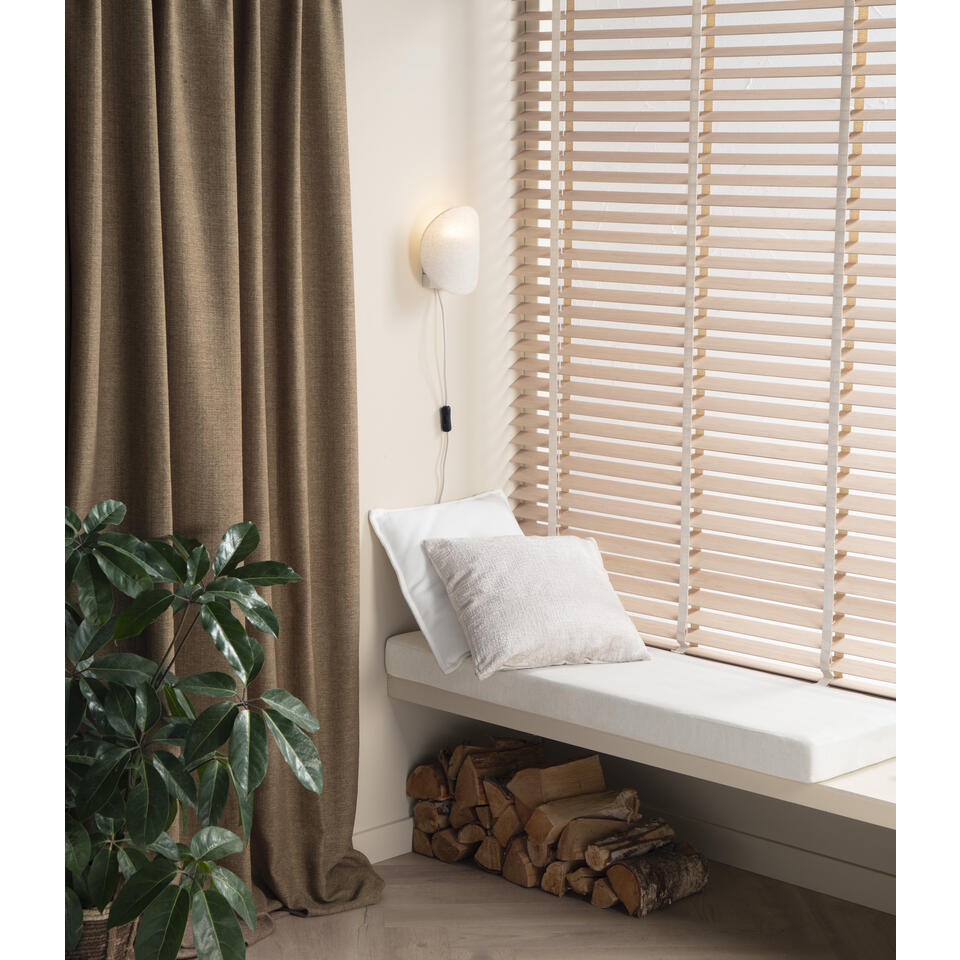 Fenstr Bamboe Jaloezie Wietze Beige 50mm