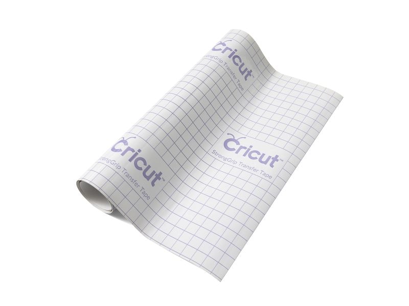 Cricut StrongGrip Transferfolie 30.5 x 122 cm, 1 Stück, Wei Hitzebeständige Vinylrolle